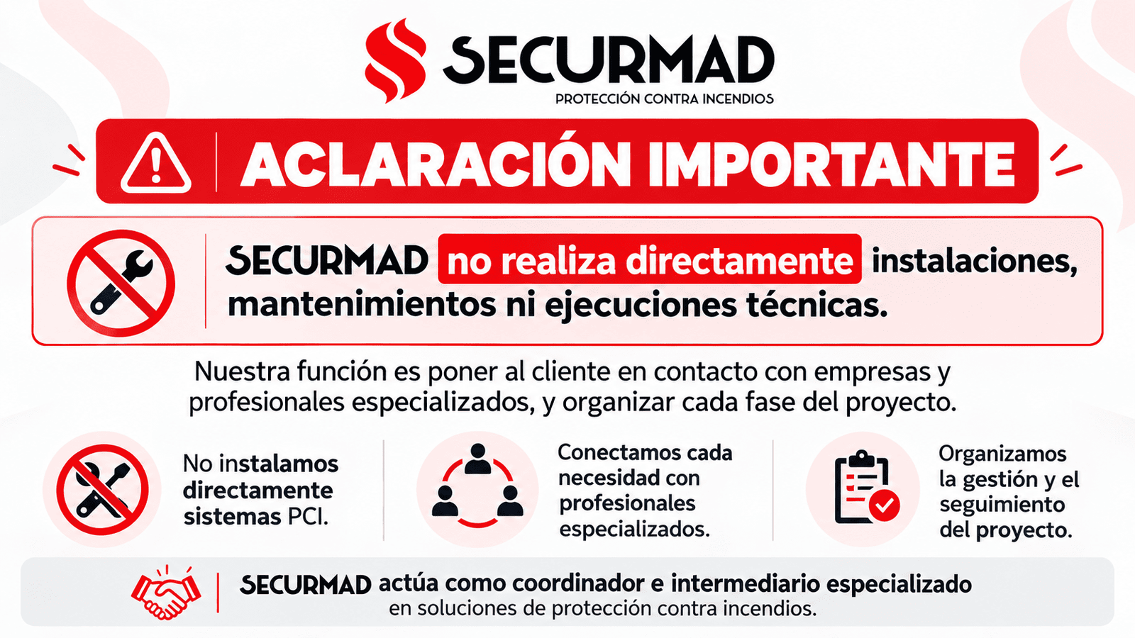 Descargo de responsabilidad SECURMAD