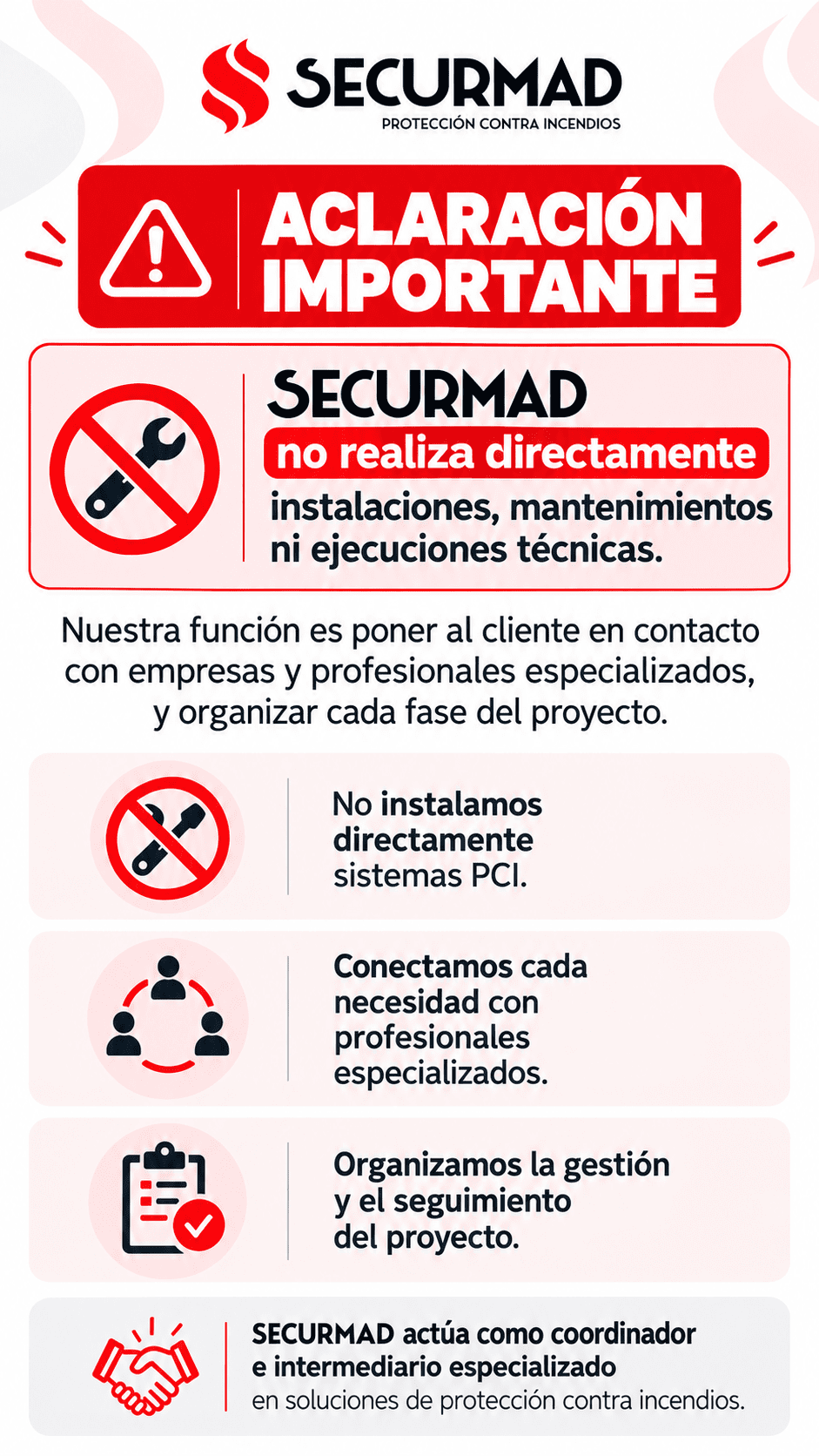 Descargo de responsabilidad SECURMAD